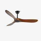 Aero Breeze ceiling fan with six wooden blades in a modern interior