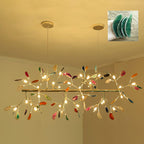 Agate Chandelier, Natural Agate Slices, Rose Gold Arms, G4 LED