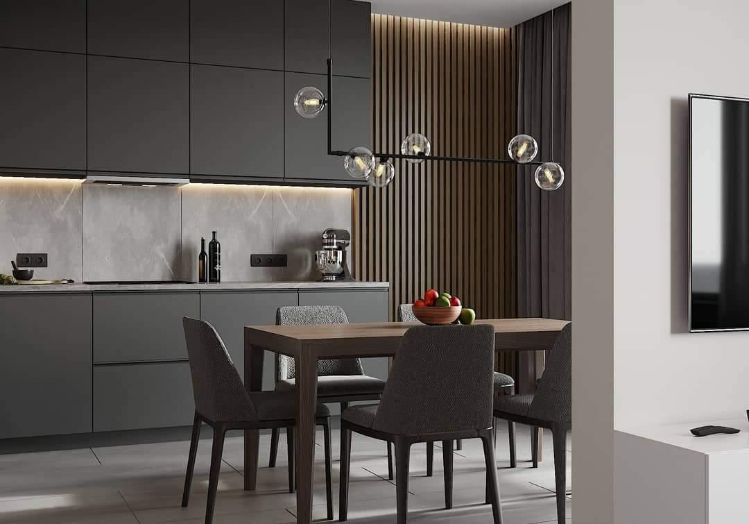 Air 73 Pendant Light, Clear Glass Spheres, Black or Gold Steel, G9