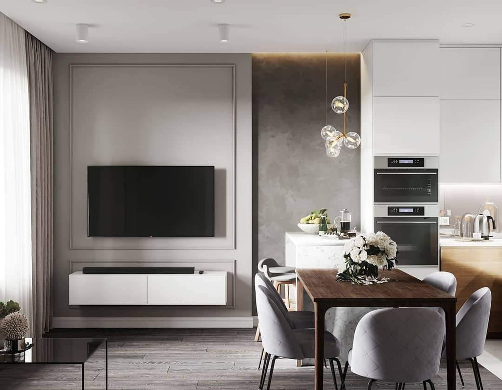 Air 73 Pendant Light, Clear Glass Spheres, Black or Gold Steel, G9