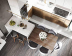 Air 73 Pendant Light, Clear Glass Spheres, Black or Gold Steel, G9
