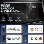 Portable Air Compressor with Digital Display and LED Light