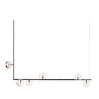 Air 73 Pendant Light, Clear Glass Spheres, Black or Gold Steel, G9