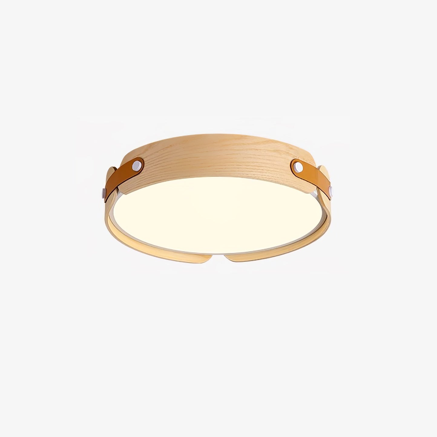 Aiwen Ceiling Light, Natural Wood and Walnut, Integrated LED, Dimmable
