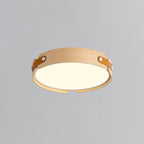 Aiwen Ceiling Light, Natural Wood and Walnut, Integrated LED, Dimmable