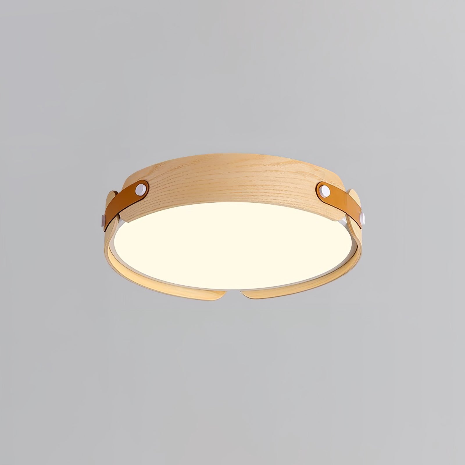 Aiwen Ceiling Light, Natural Wood and Walnut, Integrated LED, Dimmable