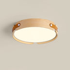 Aiwen Ceiling Light, Natural Wood and Walnut, Integrated LED, Dimmable