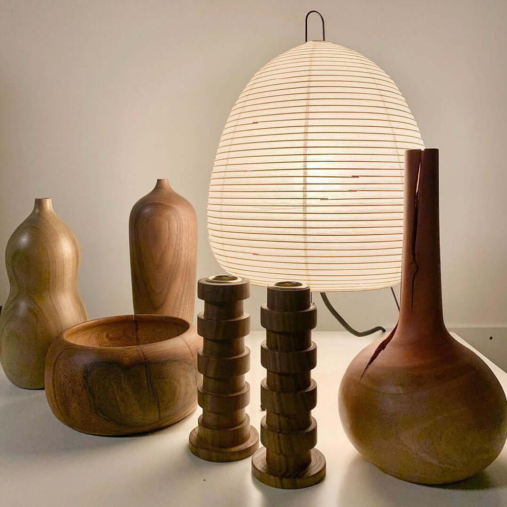Table Lamp, Xuanzhi, Handmade Mulberry Paper Shade, E26/E27, Plug-In