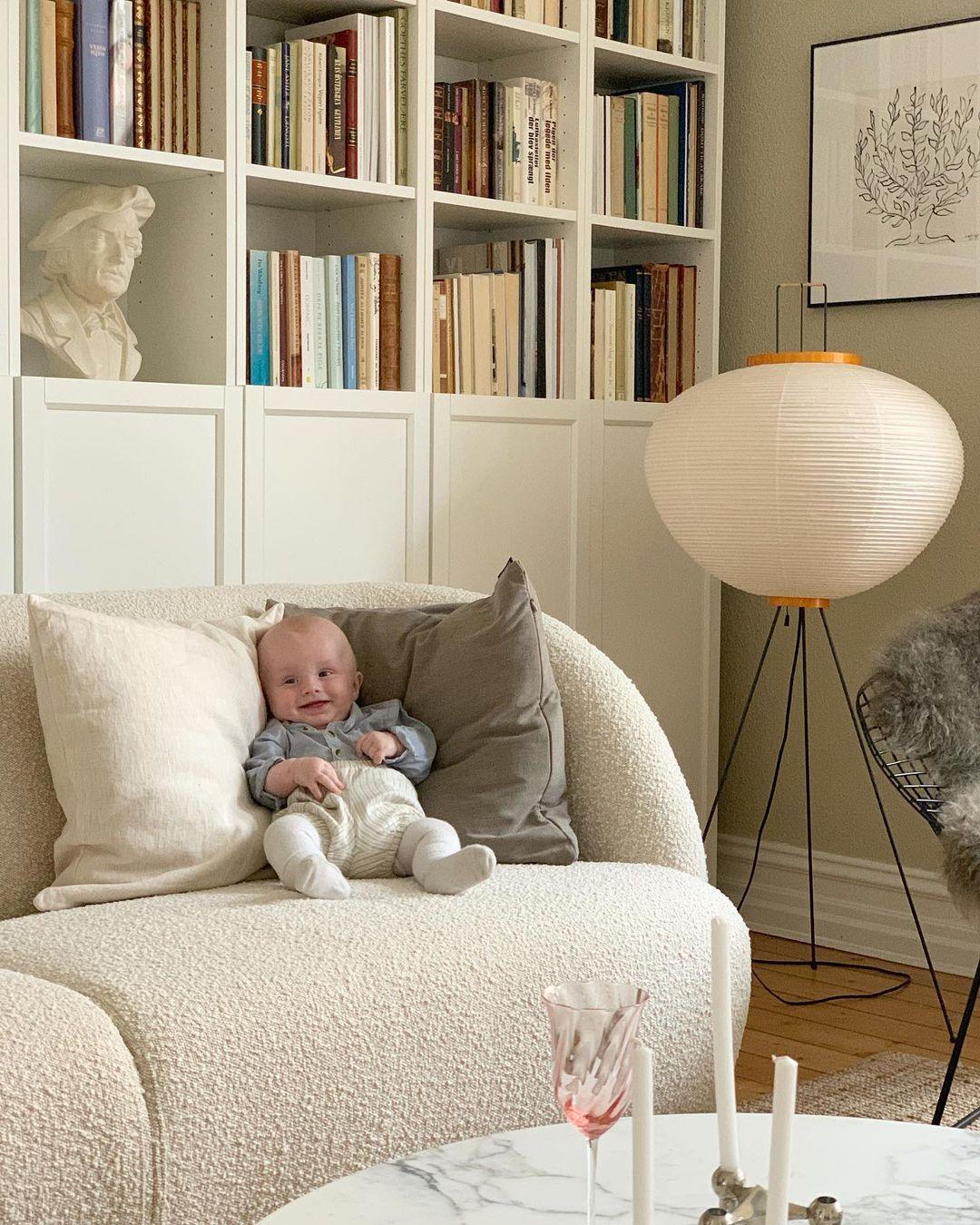 Floor Lamp, Akari Rice Paper Shade, E26/E27, Plug-In, Sculptural