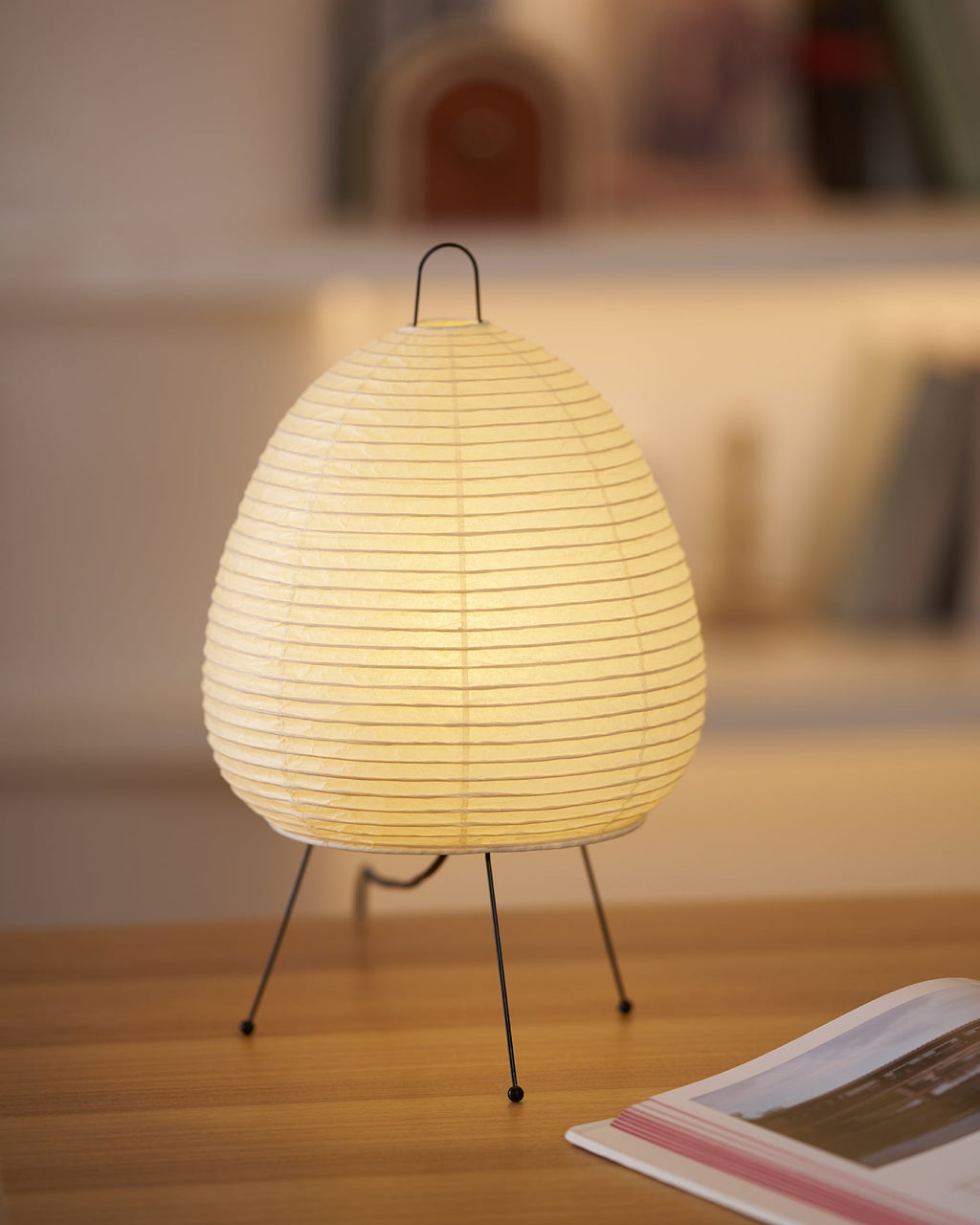 Table Lamp, Xuanzhi, Handmade Mulberry Paper Shade, E26/E27, Plug-In