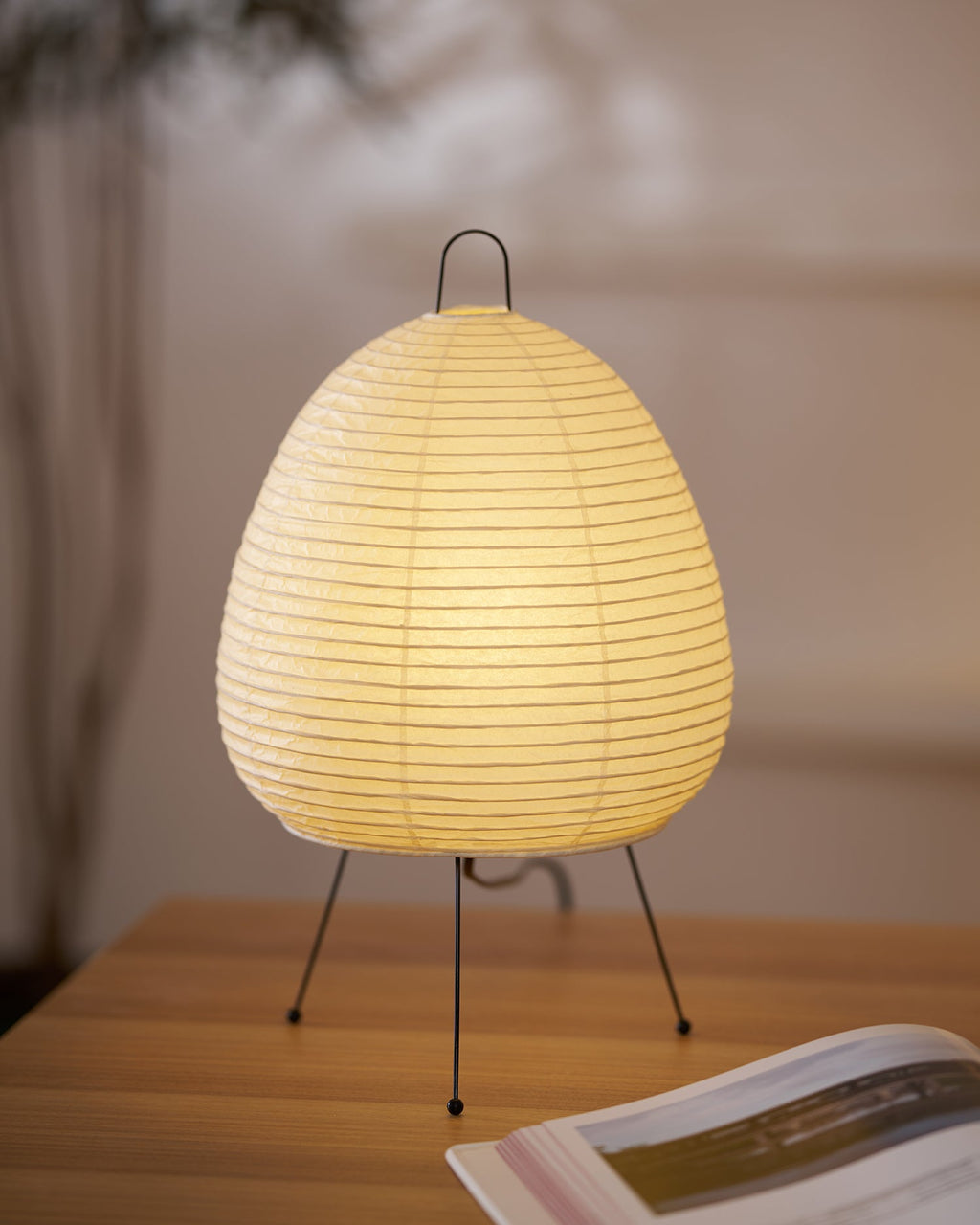Table Lamp, Xuanzhi, Handmade Mulberry Paper Shade, E26/E27, Plug-In