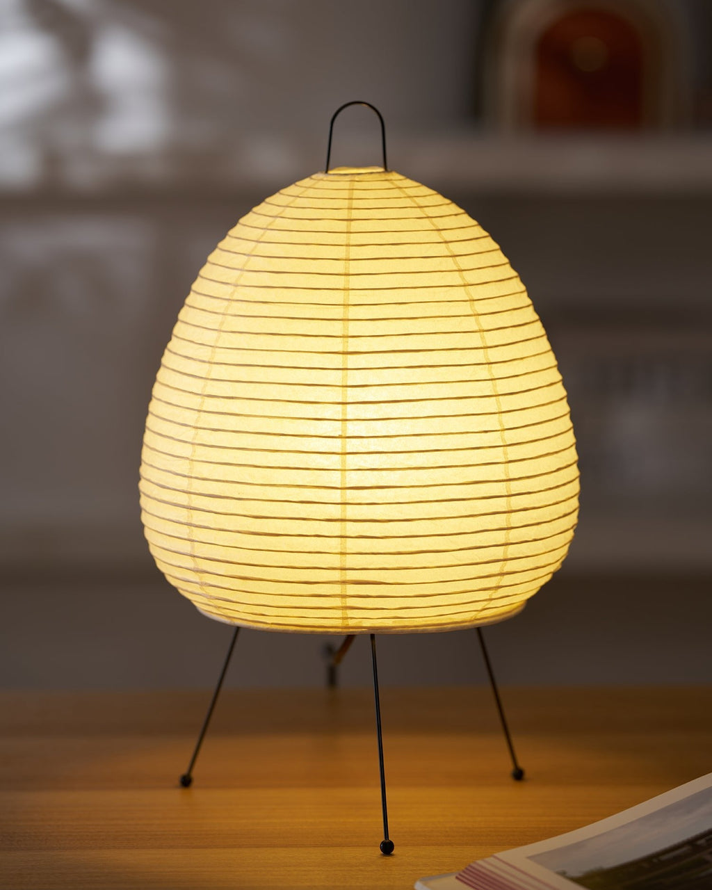Table Lamp, Xuanzhi, Handmade Mulberry Paper Shade, E26/E27, Plug-In