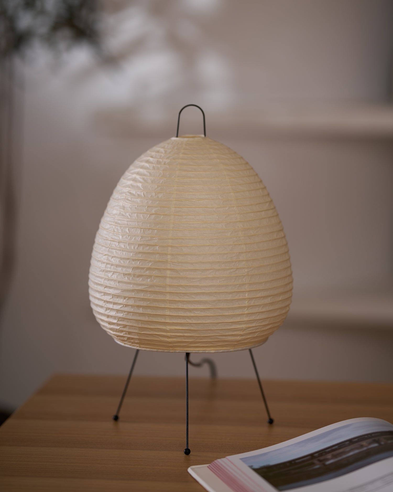 Table Lamp, Xuanzhi, Handmade Mulberry Paper Shade, E26/E27, Plug-In
