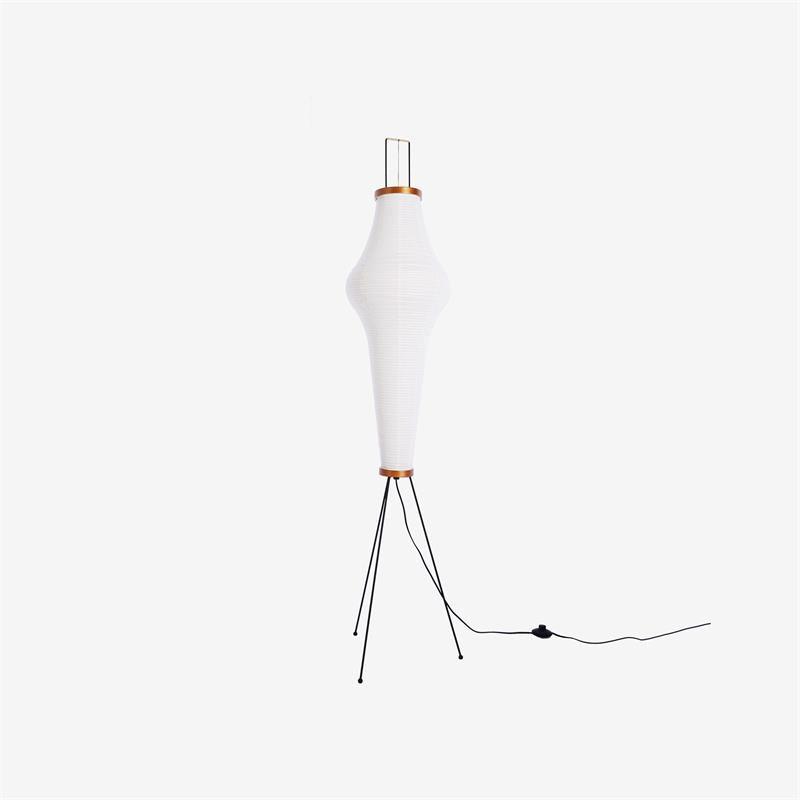 Floor Lamp, Akari Rice Paper Shade, E26/E27, Plug-In, Sculptural