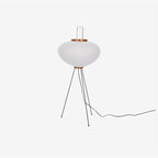 Floor Lamp, Akari Rice Paper Shade, E26/E27, Plug-In, Sculptural