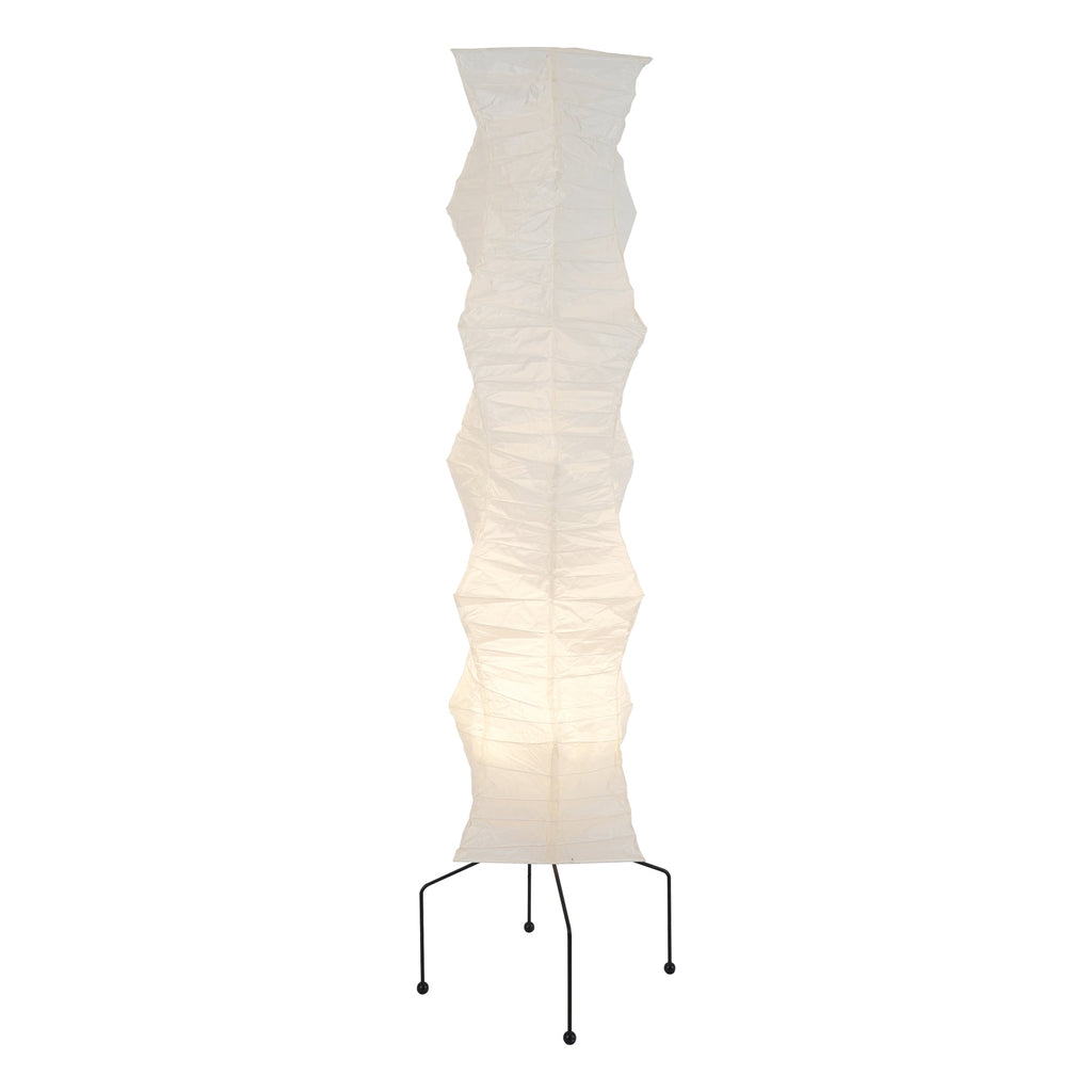 Floor Lamp, Akari Rice Paper Shade, E26/E27, Plug-In, Sculptural