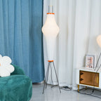 Floor Lamp, Akari Rice Paper Shade, E26/E27, Plug-In, Sculptural