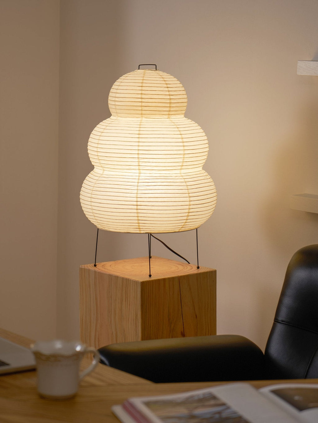 Table Lamp, Xuanzhi, Handmade Mulberry Paper Shade, E26/E27, Plug-In