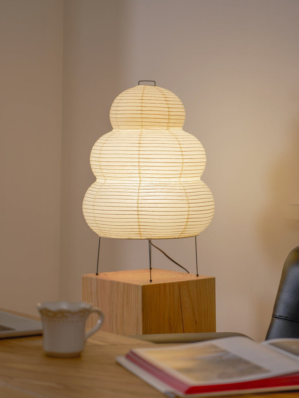 Table Lamp, Xuanzhi, Handmade Mulberry Paper Shade, E26/E27, Plug-In