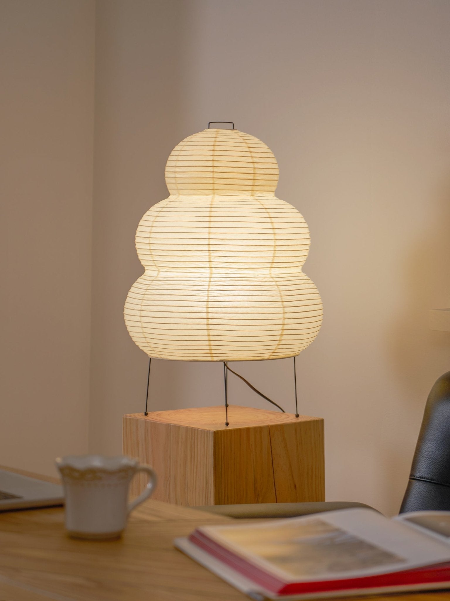 Table Lamp, Xuanzhi, Handmade Mulberry Paper Shade, E26/E27, Plug-In