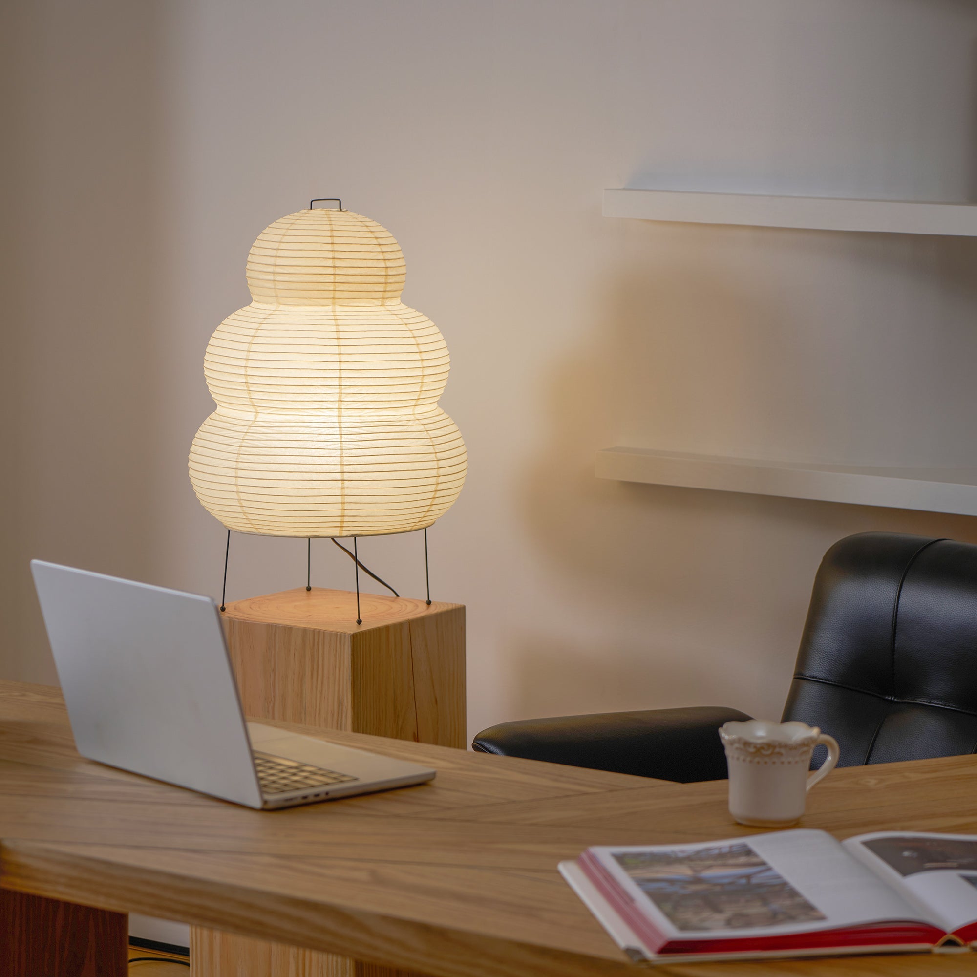 Table Lamp, Xuanzhi, Handmade Mulberry Paper Shade, E26/E27, Plug-In