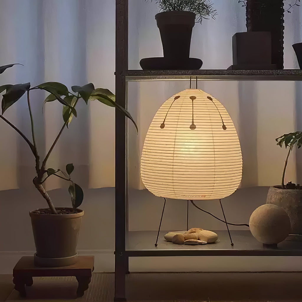 Table Lamp, Xuanzhi, Handmade Mulberry Paper Shade, E26/E27, Plug-In