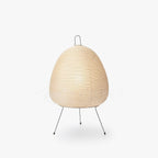 Handmade paper lantern table lamp lighting a quiet corner