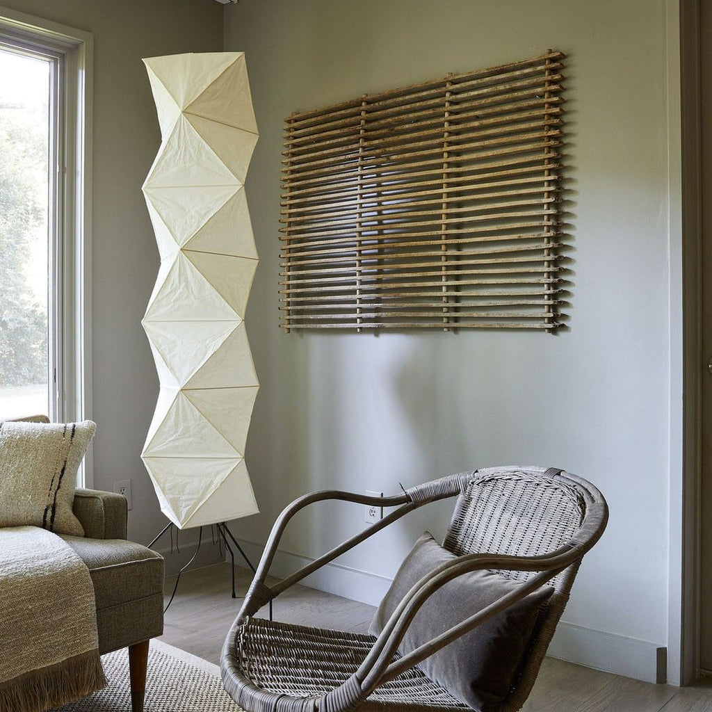 Floor Lamp, Akari Rice Paper Shade, E26/E27, Plug-In, Sculptural