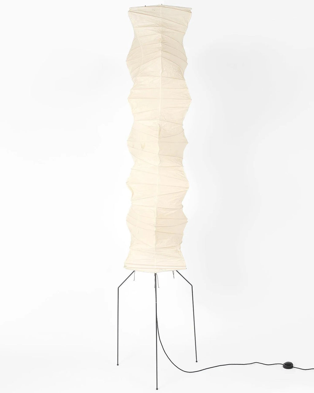 Floor Lamp, Akari Rice Paper Shade, E26/E27, Plug-In, Sculptural