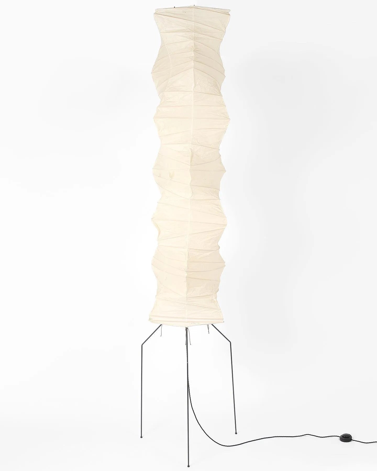 Floor Lamp, Akari Rice Paper Shade, E26/E27, Plug-In, Sculptural