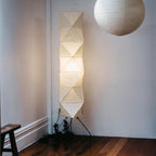 Floor Lamp, Akari Rice Paper Shade, E26/E27, Plug-In, Sculptural