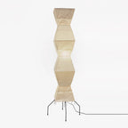 Floor Lamp, Akari Rice Paper Shade, E26/E27, Plug-In, Sculptural