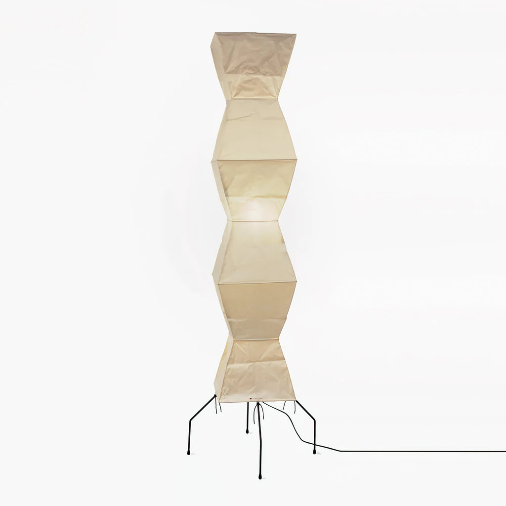 Floor Lamp, Akari Rice Paper Shade, E26/E27, Plug-In, Sculptural