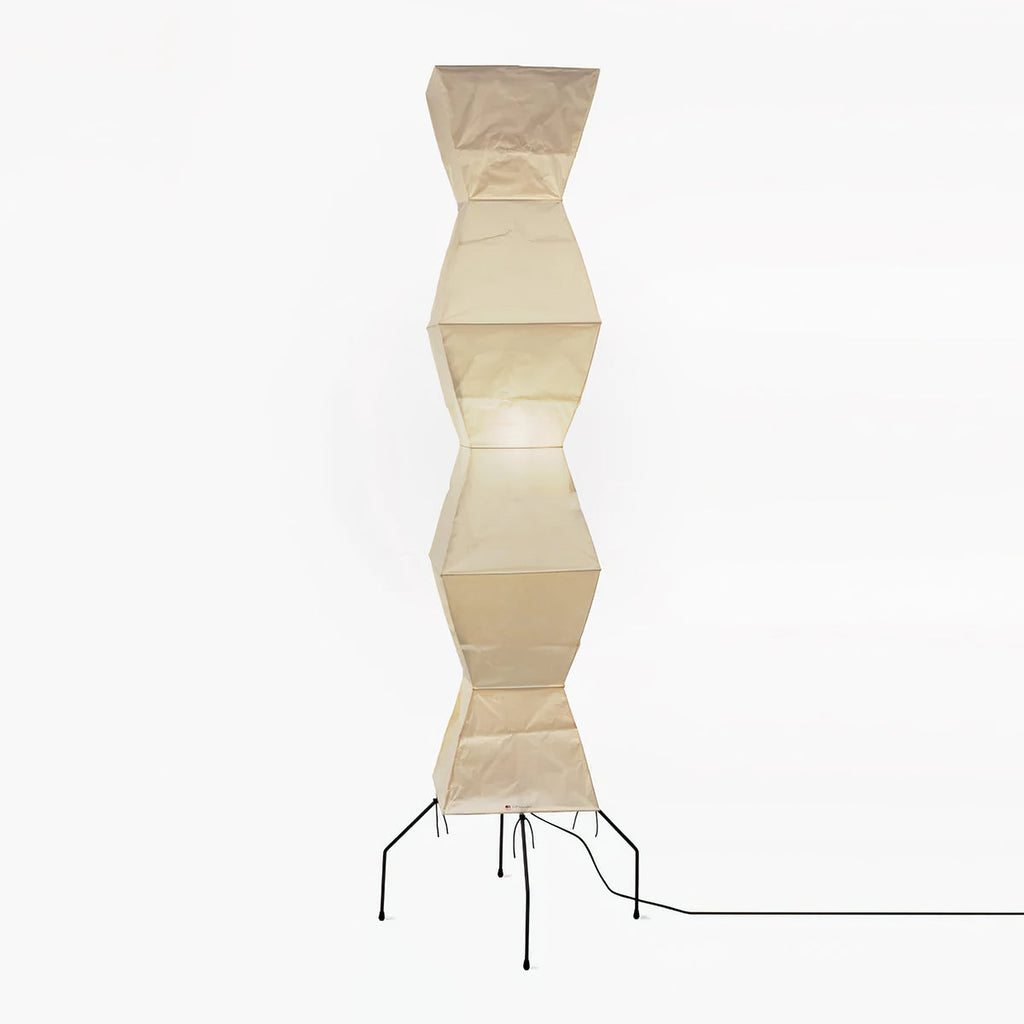 Floor Lamp, Akari Rice Paper Shade, E26/E27, Plug-In, Sculptural
