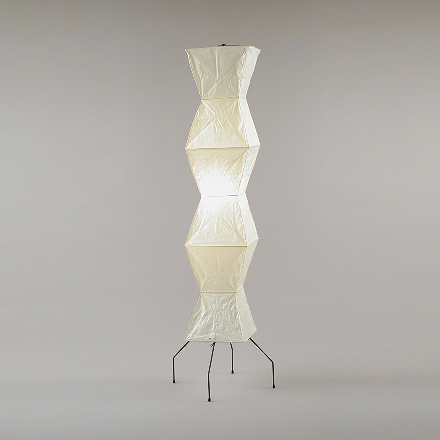 Floor Lamp, Akari Rice Paper Shade, E26/E27, Plug-In, Sculptural