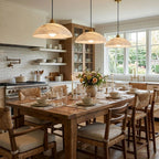 Brass and alabaster pendant showing natural stone veining and glow