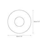 Clérachic dimension drawing for the Rauduvyi alabaster wall lamp showing a 20 cm / 7.9 inch round plate