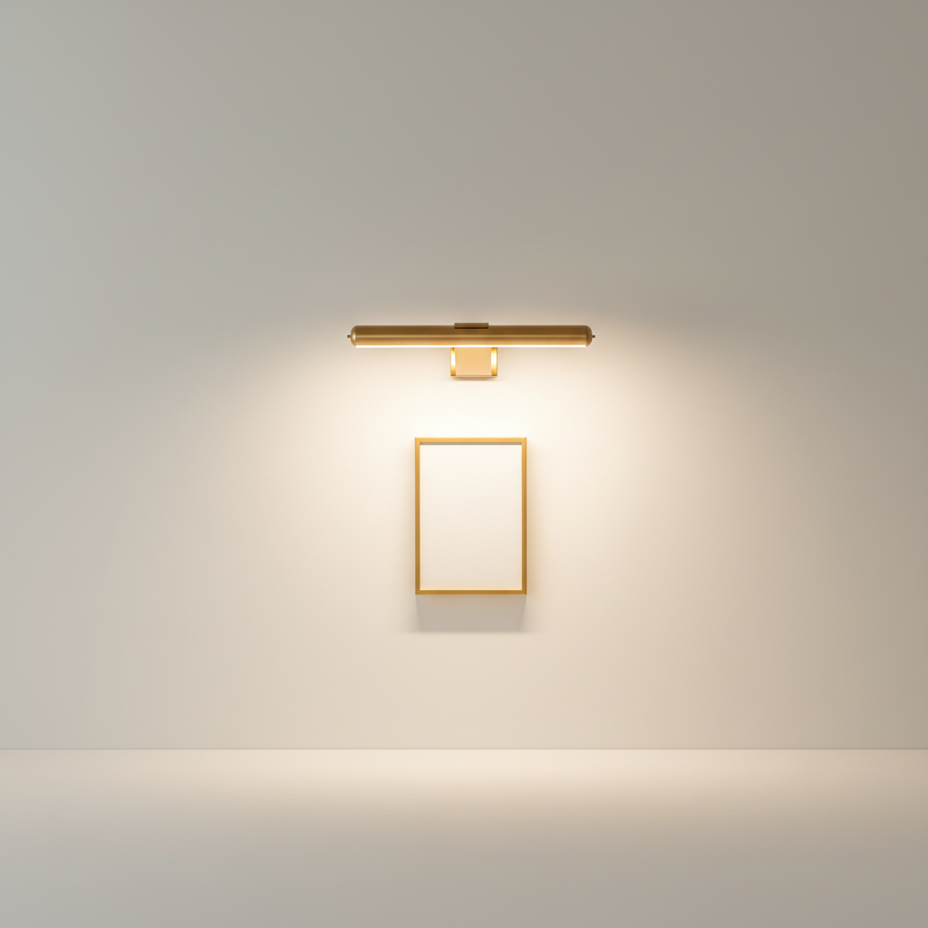 Trådløst LED-billedlys, USB-C genopladeligt, 120° rotation