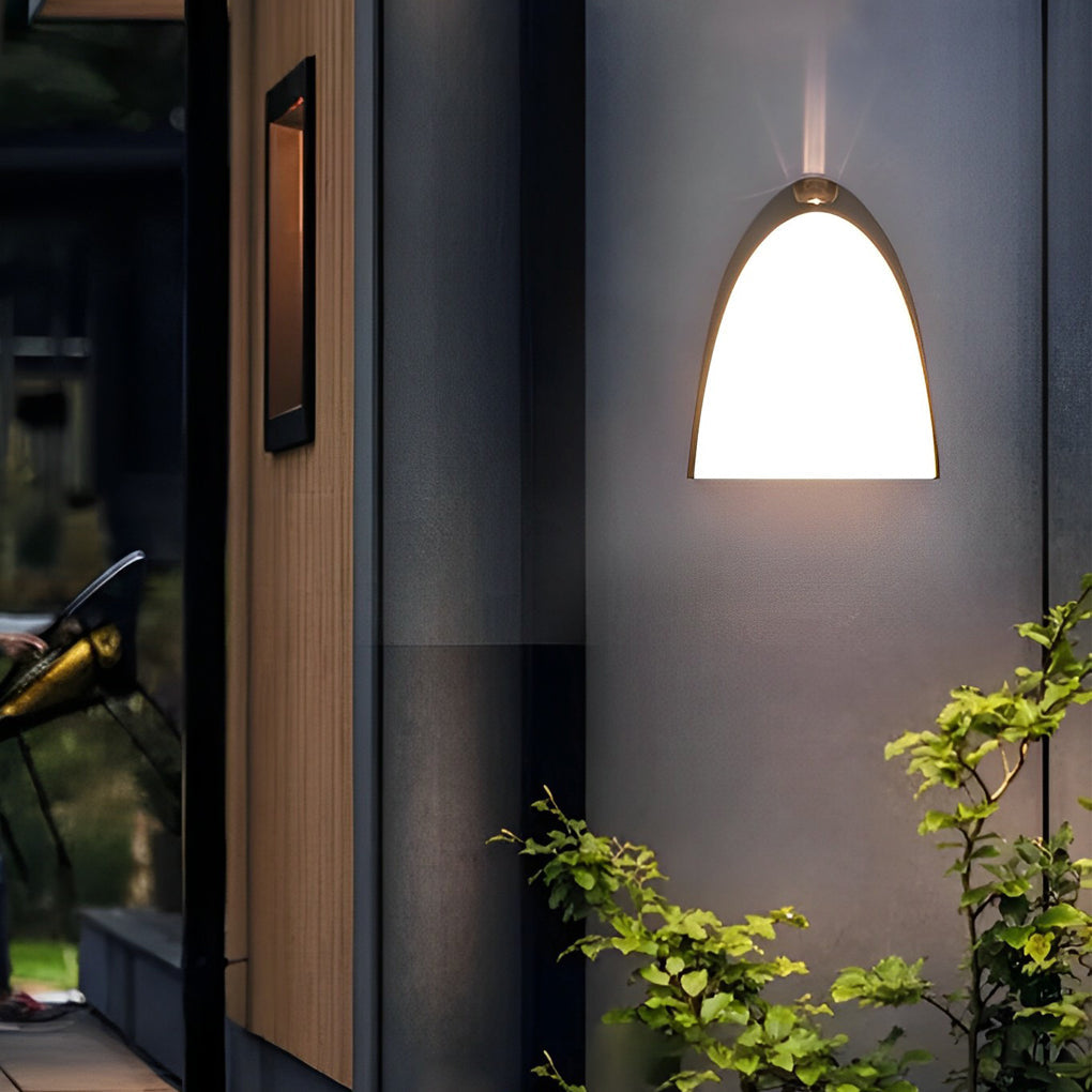 Moderne LED udendørs væglampe, Shaa rustfri aluminiumsdesign