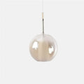 Glass Globe Pendant Light With G9 Base, Amber, Smoke Gray or Clear, 3 Sizes