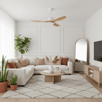 Ceiling fan blade mount and gasket hardware close up