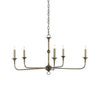 Candle chandelier shown in antique bronze finish