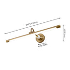 Dimension drawing of this Clérachic wall sconce, with its width, height and projection marked.