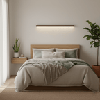 Væglampe, Arlo Linear fyrretræ, frostet akryl, integreret LED 3000K