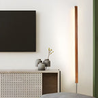 Pine wood disc wall light with soft even white light
