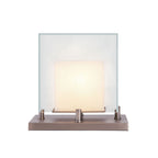 Arqra Alabaster Table Lamp, Black or Bronze Base, Clear or White Shade, Three Sizes