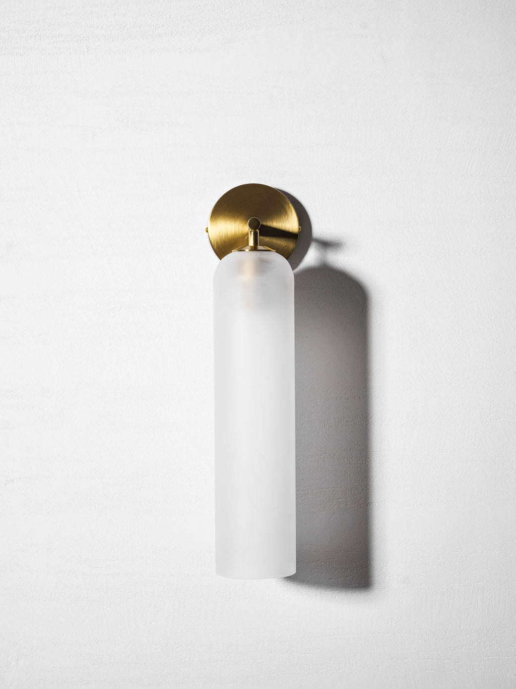 Væglampe, mundblæst kunstglas, GU10 LED, dæmpbar, dobbelmontering