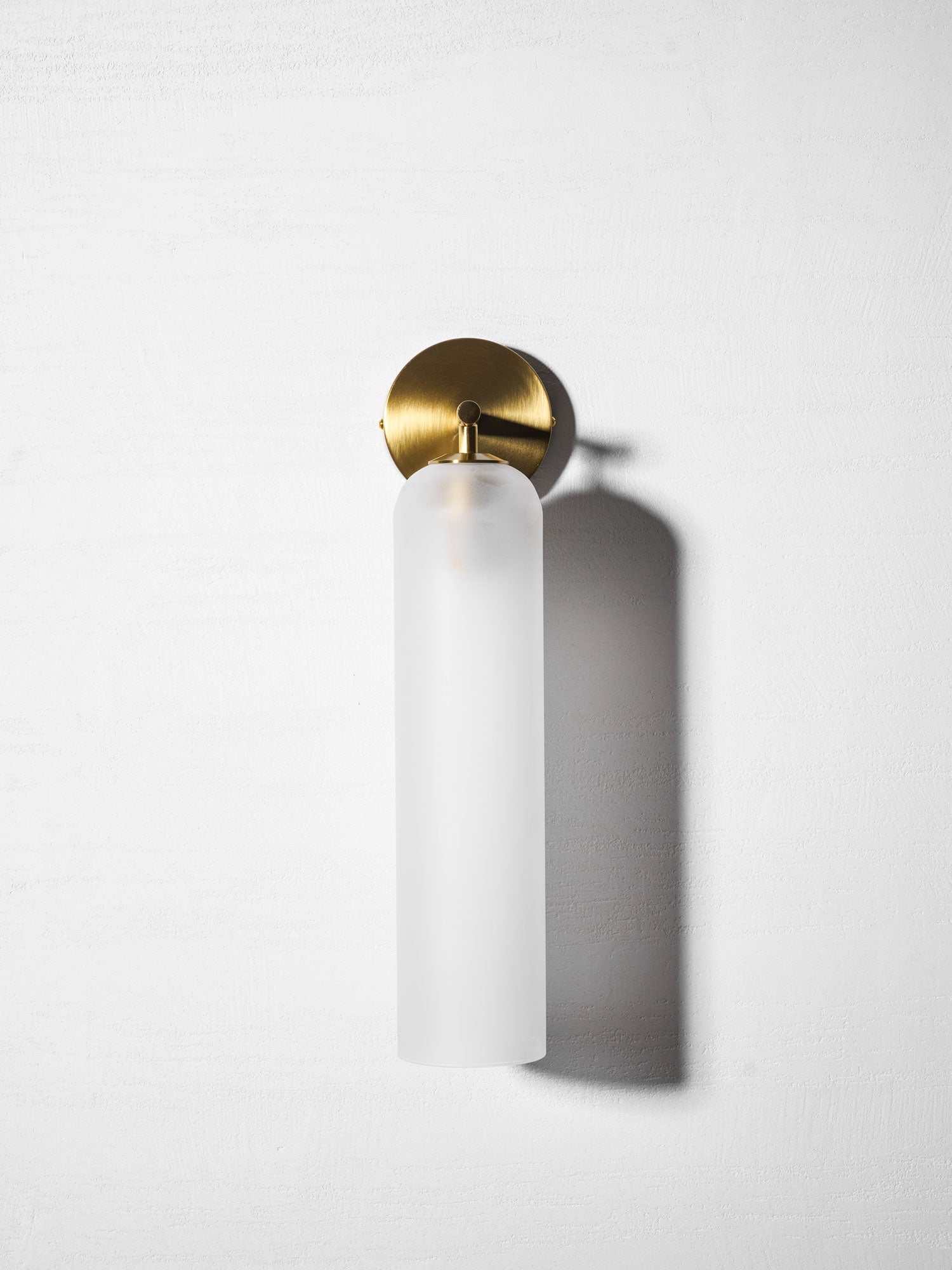 Væglampe, mundblæst kunstglas, GU10 LED, dæmpbar, dobbelmontering
