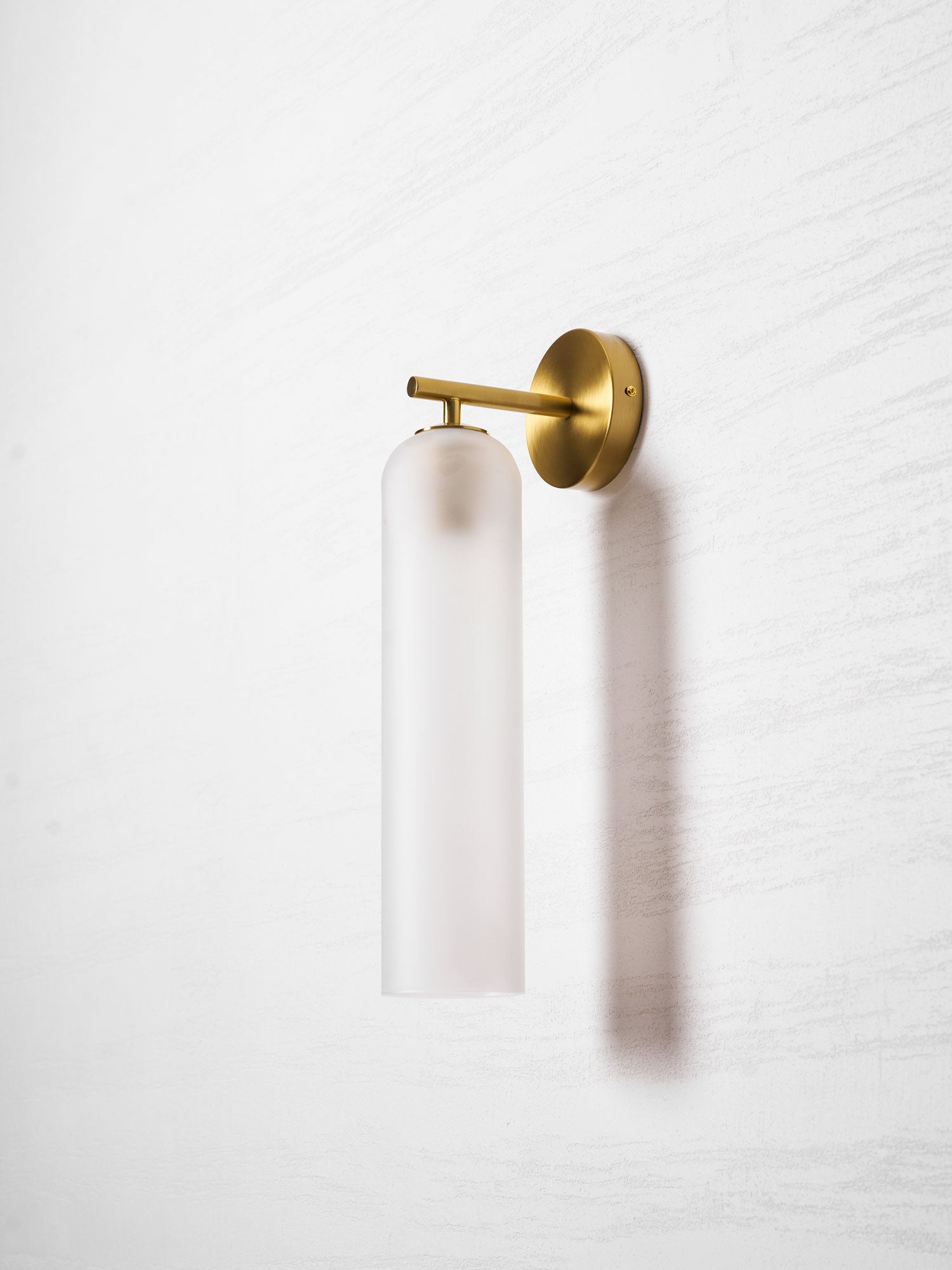 Væglampe, mundblæst kunstglas, GU10 LED, dæmpbar, dobbelmontering