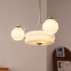 Lustre Art Déco, abat-jour en verre, or ou chrome, E26/E27